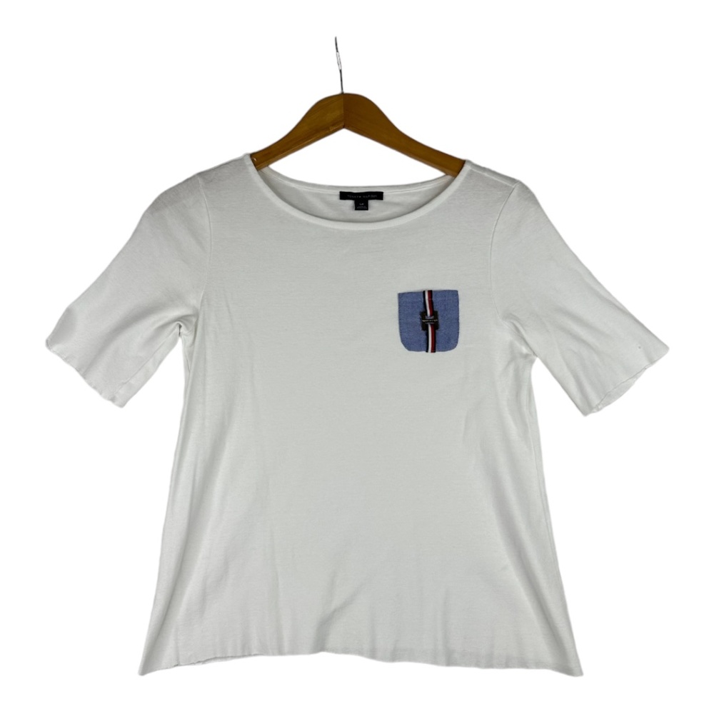 Tommy Hilfiger White Pocket T Shirt Size S
